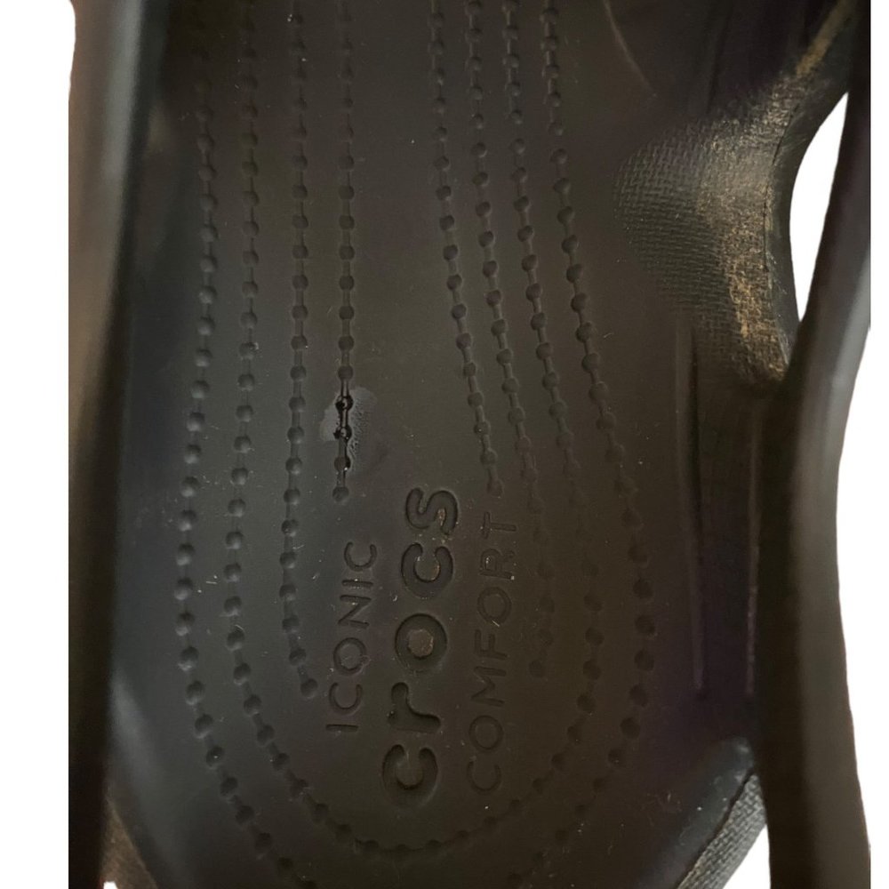 Croc Shoes Men Size 11 Black Swiftwater River Sandal Comfort Outdoors Traction - Picture 7 of 15